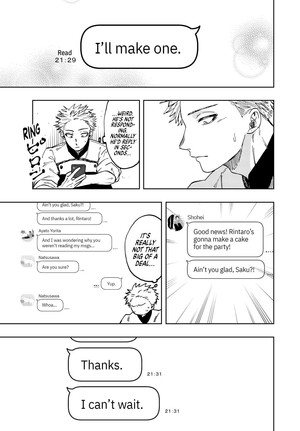 Kaoru Hana wa Rin to Saku Chapter 45 page 11 - Chapter 45: Natsusawa's Birthday
