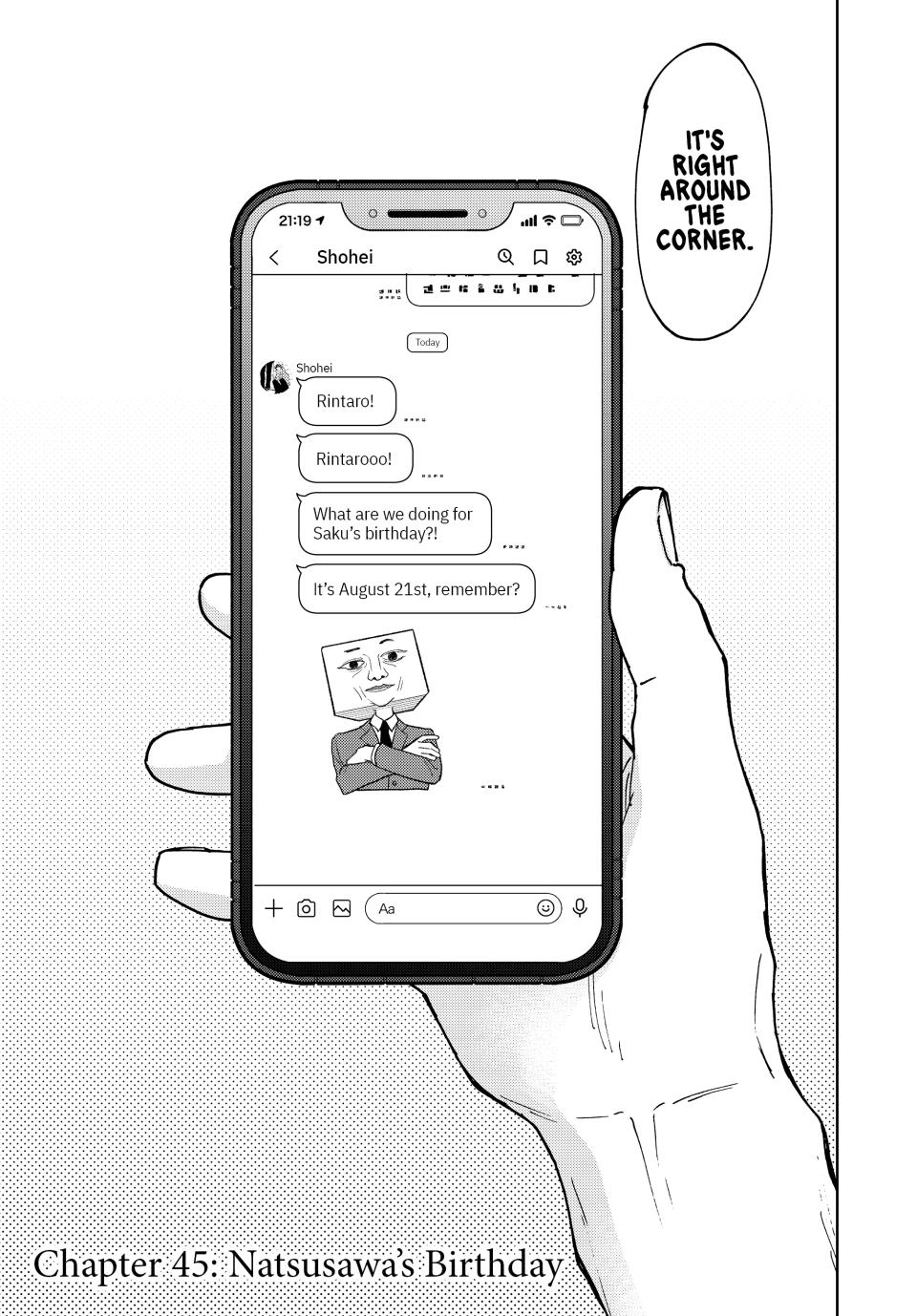 Kaoru Hana wa Rin to Saku Chapter 45 page 3 - Chapter 45: Natsusawa's Birthday