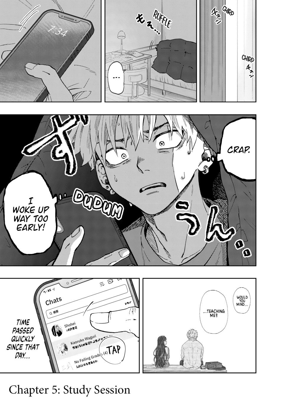 Kaoru Hana wa Rin to Saku Chapter 5 page 1 - Chapter 5: Study Session