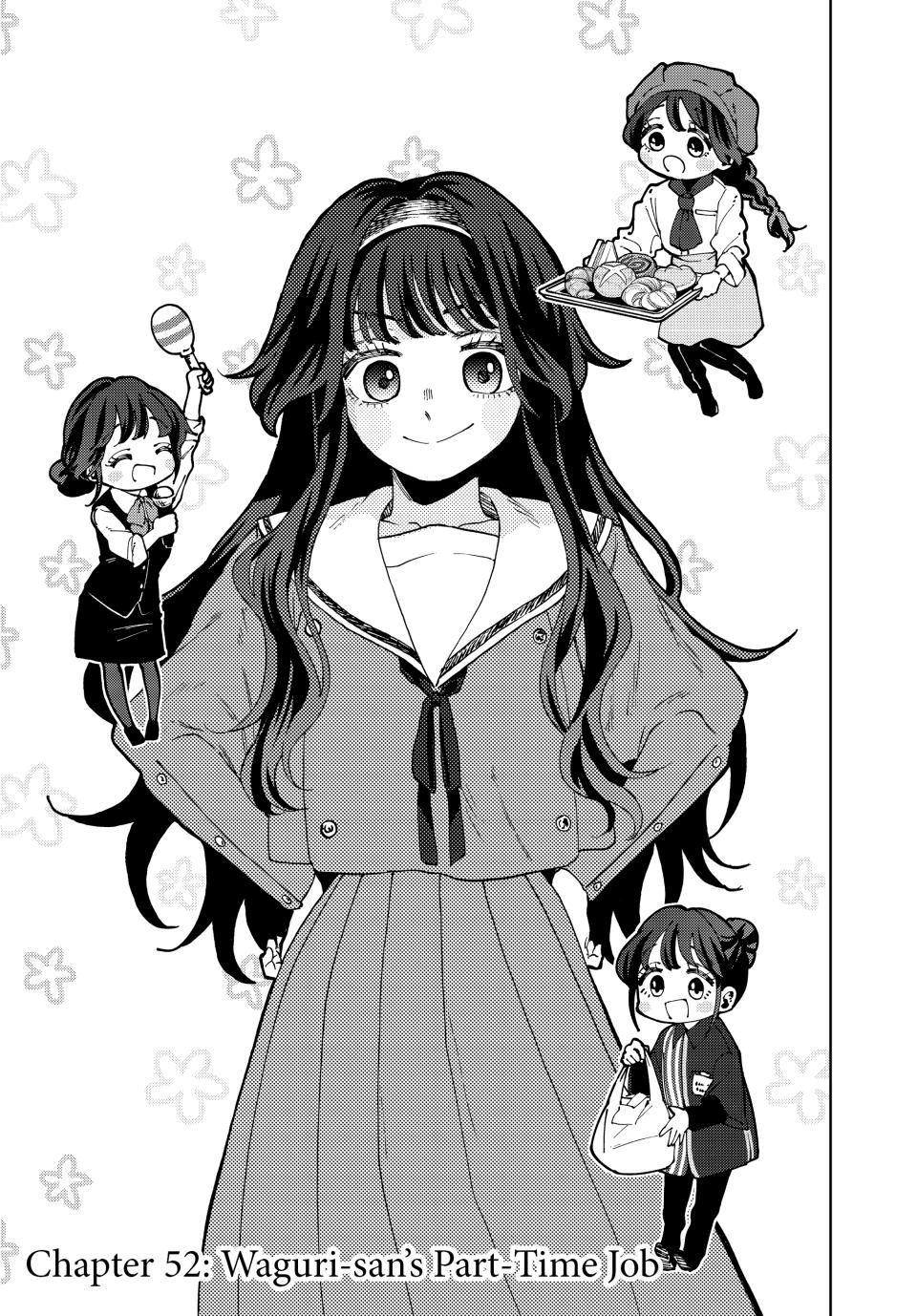 Kaoru Hana wa Rin to Saku Chapter 52 page 1 - Chapter 52: Waguri-san's Part-Time Job