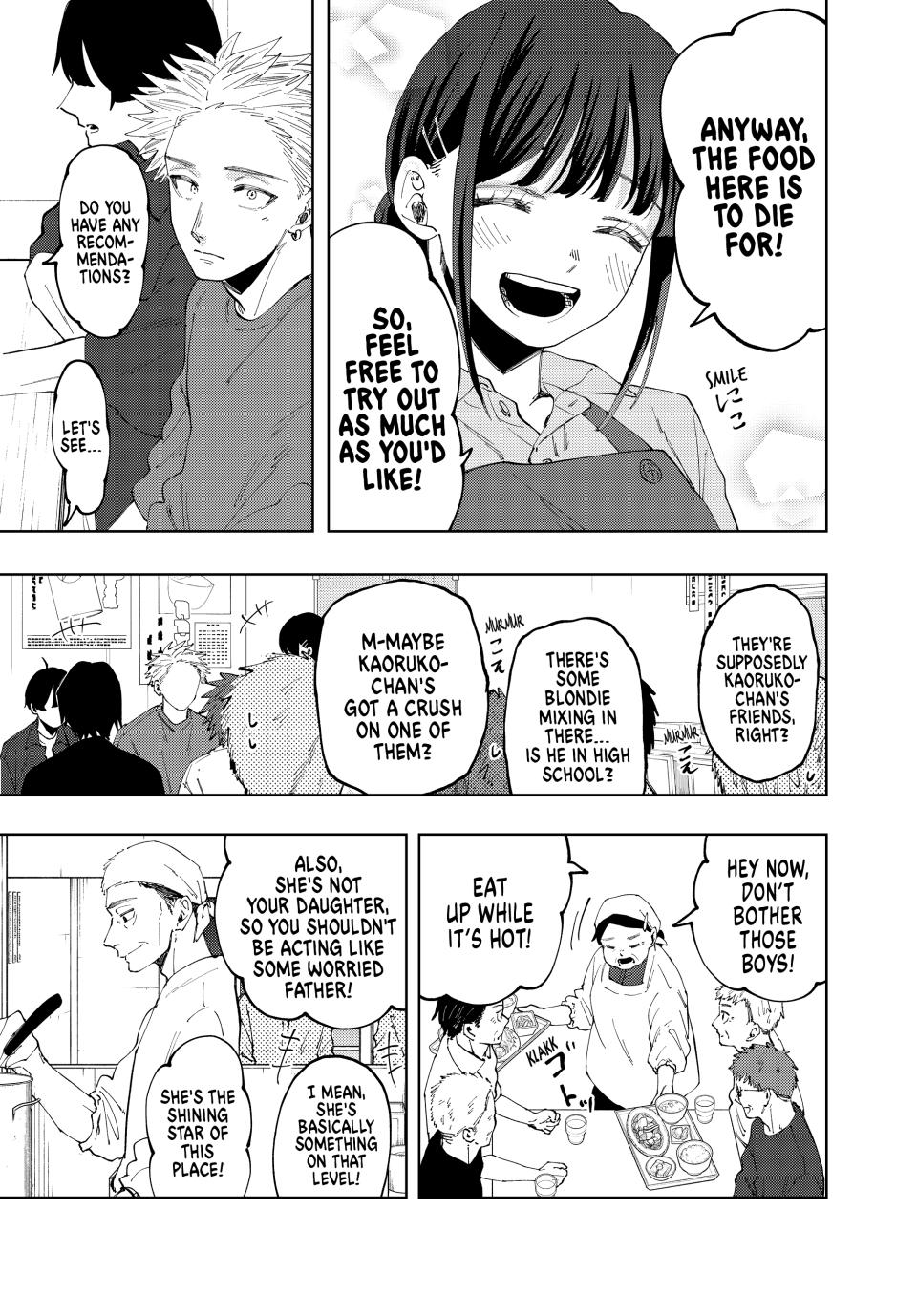 Kaoru Hana wa Rin to Saku Chapter 52 page 13 - Chapter 52: Waguri-san's Part-Time Job