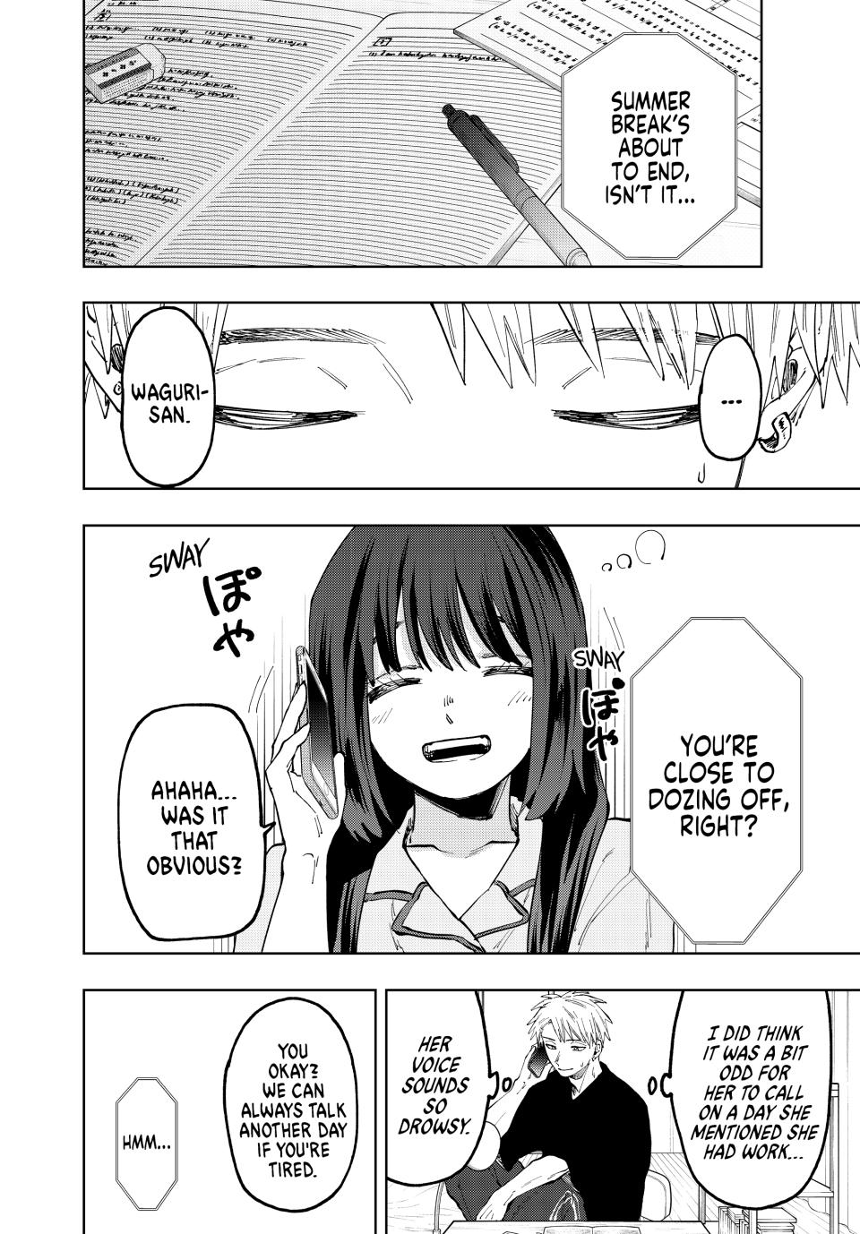 Kaoru Hana wa Rin to Saku Chapter 52 page 2 - Chapter 52: Waguri-san's Part-Time Job