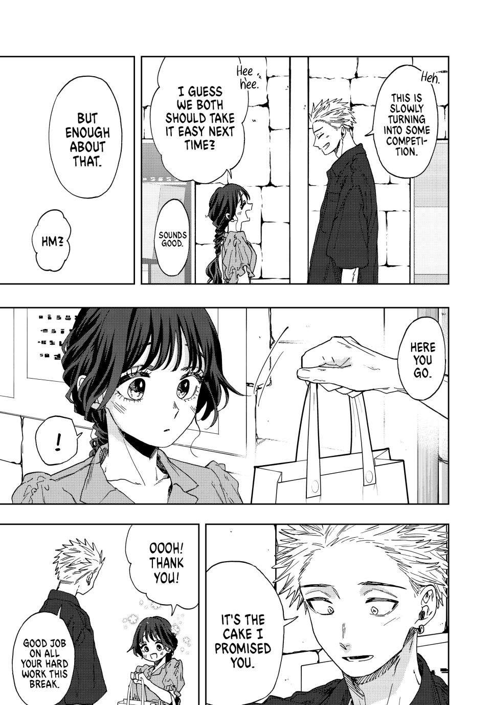 Kaoru Hana wa Rin to Saku Chapter 54 page 7 - Chapter 54: The Cake Reward