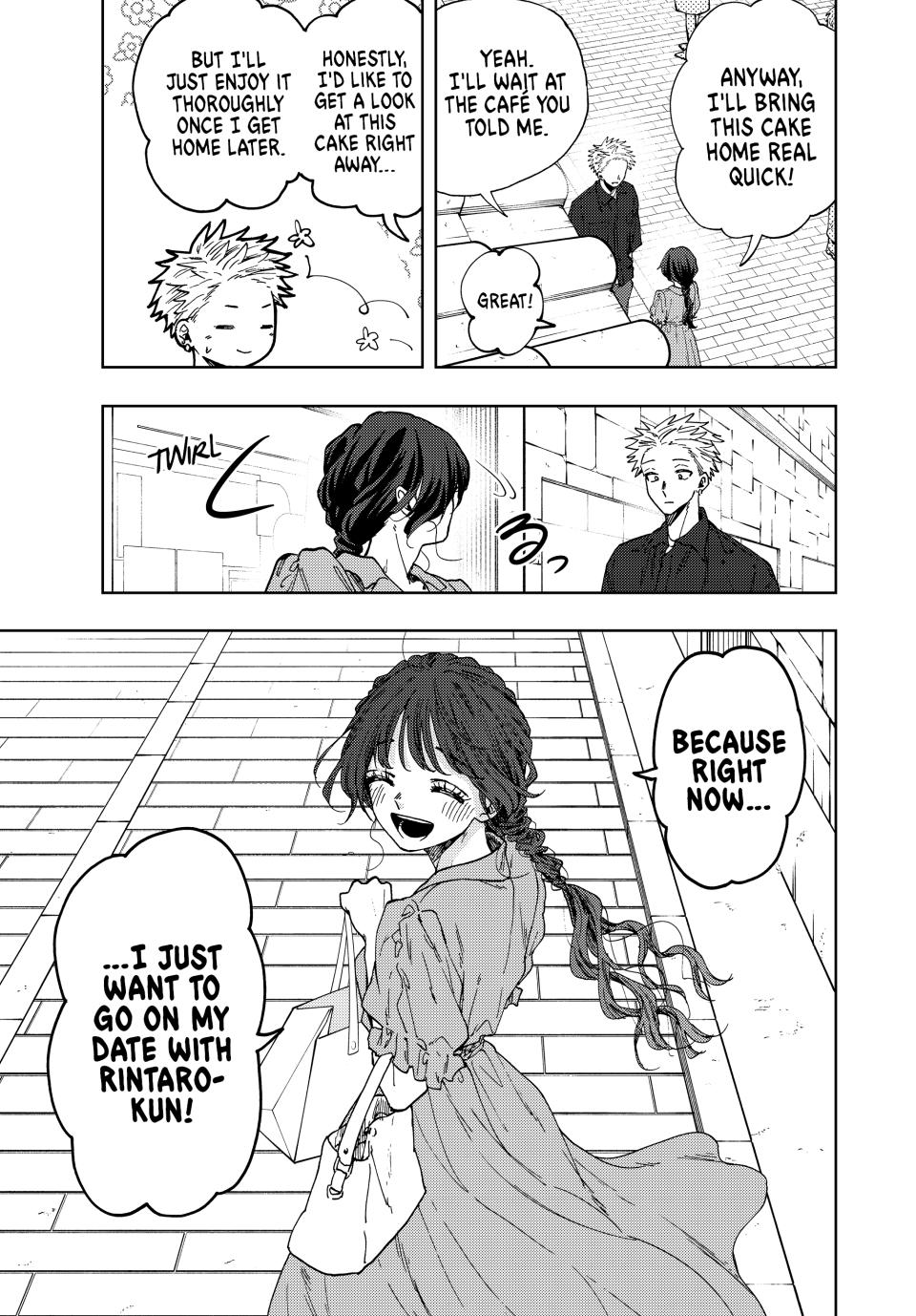 Kaoru Hana wa Rin to Saku Chapter 54 page 9 - Chapter 54: The Cake Reward