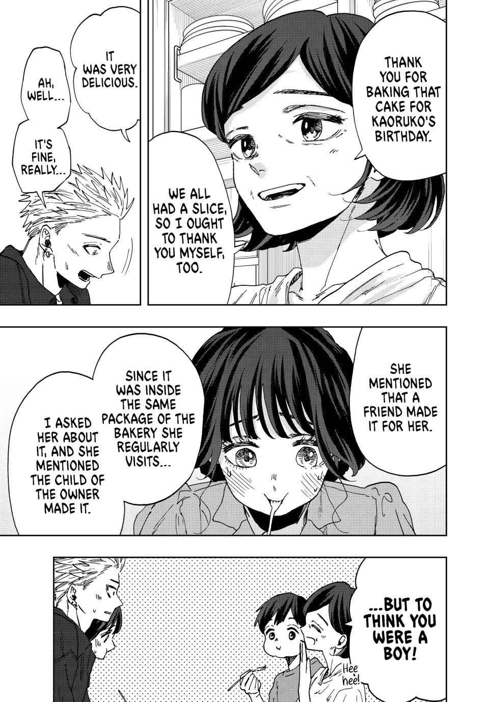 Kaoru Hana wa Rin to Saku Chapter 55 page 15 - Chapter 55: Waguri-san's Family