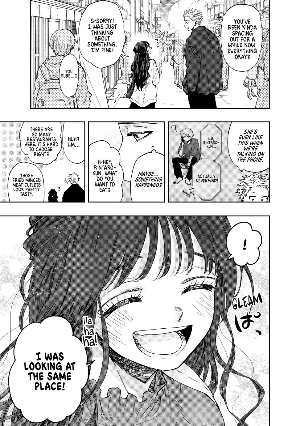 Kaoru Hana wa Rin to Saku Chapter 58 page 7 - Chapter 58: Sprouted Feelings