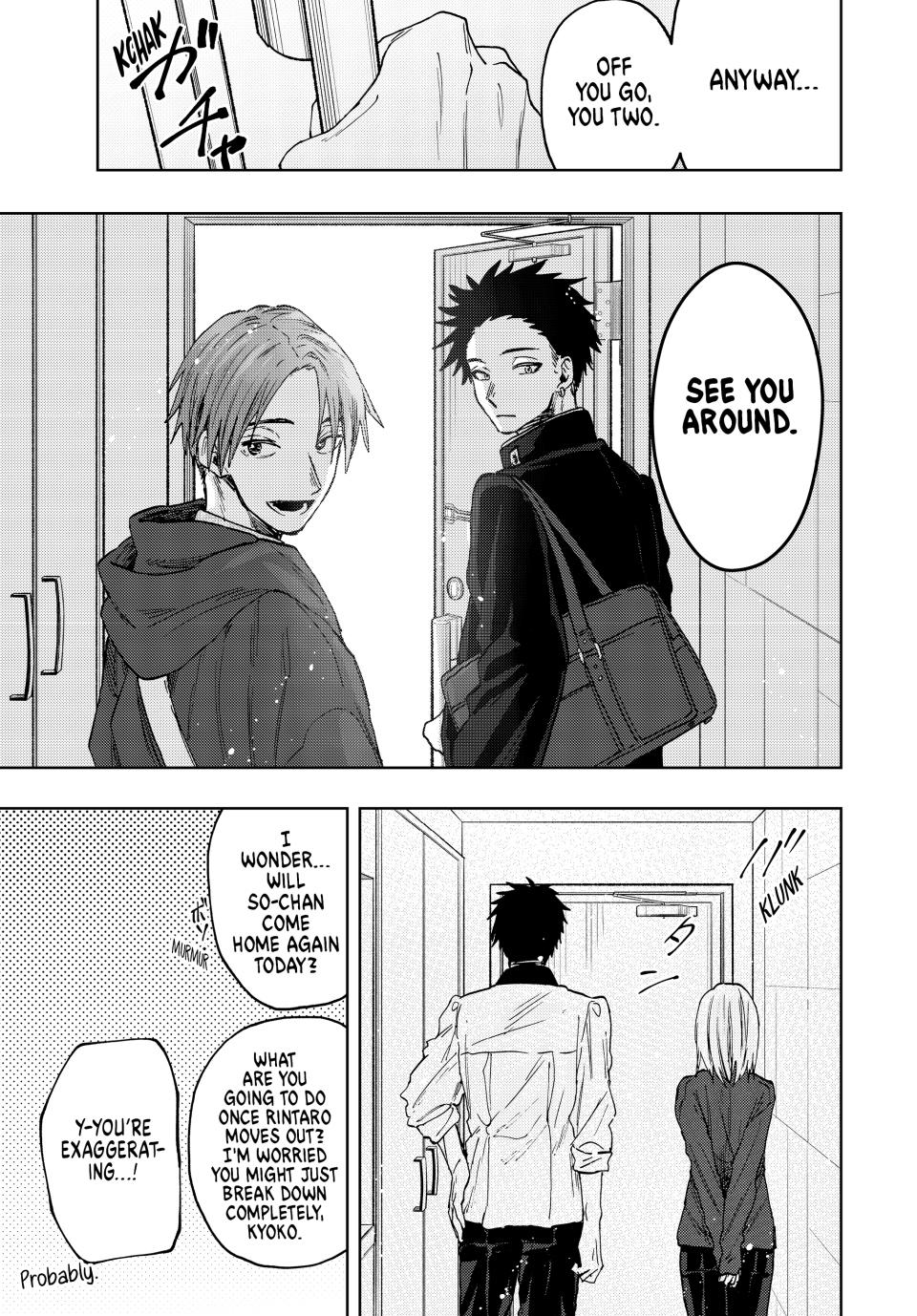 Kaoru Hana wa Rin to Saku Chapter 83 page 15 - Chapter 83: He'll Be Fine