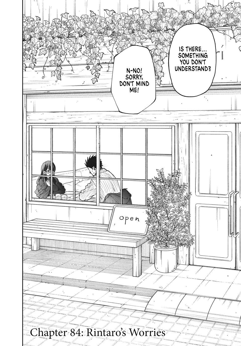 Kaoru Hana wa Rin to Saku Chapter 84 page 2 - Chapter 84: Rintaro's Worries