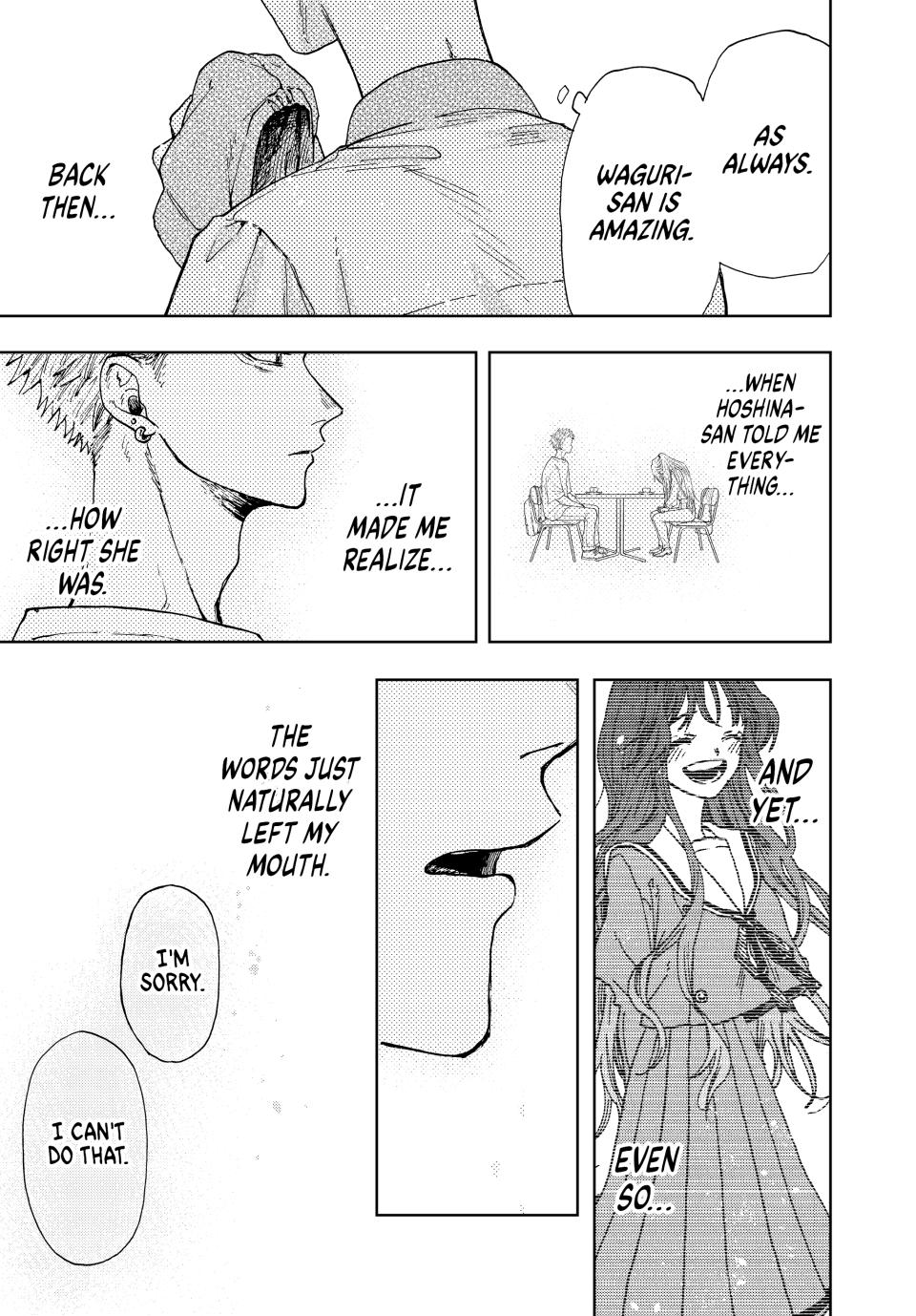 Kaoru Hana wa Rin to Saku Chapter 9 page 13 - Chapter 9: Waguri-san's Existence