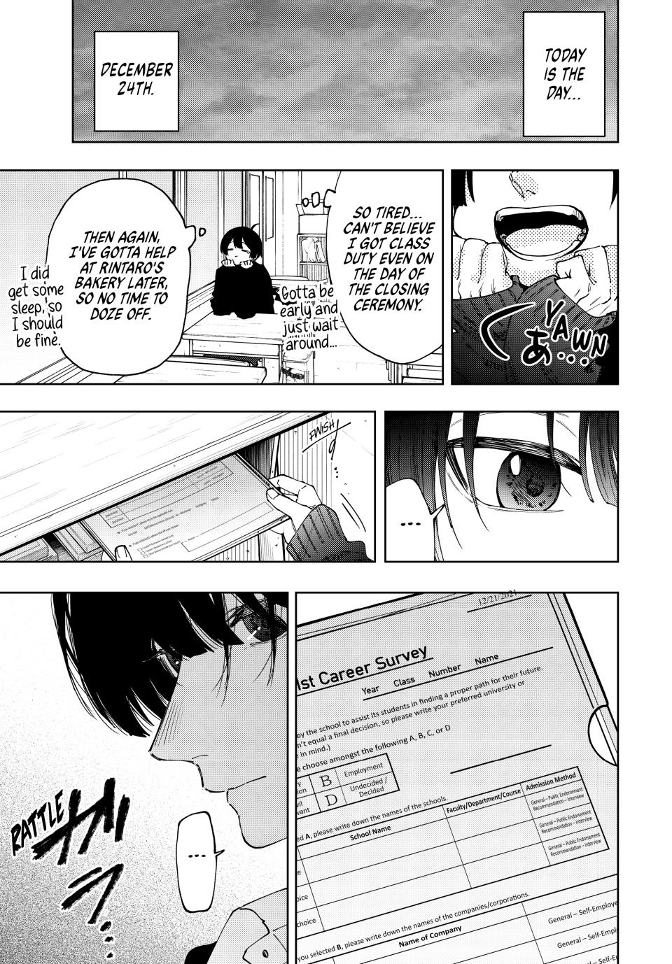 Kaoru Hana wa Rin to Saku Chapter 92 page 1 - Chapter 92: Rintaro and Yorita
