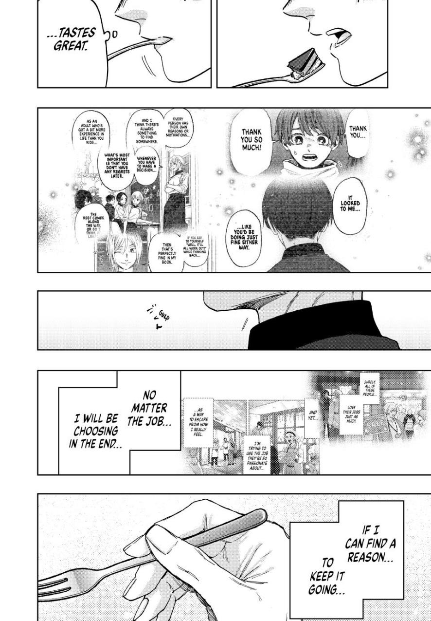 Kaoru Hana wa Rin to Saku Chapter 97 page 14 - Chapter 97: What It Means to Work