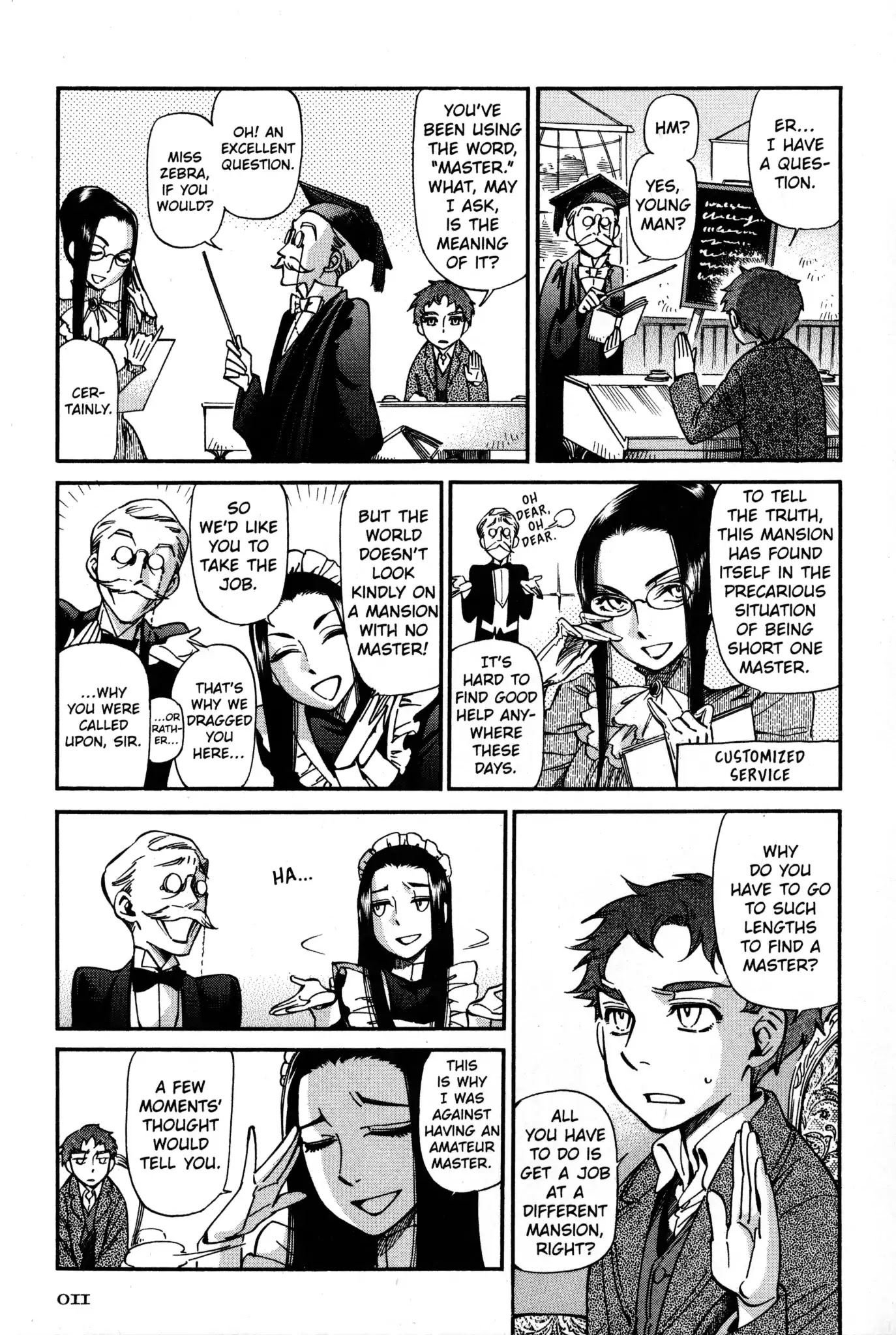 Kaoru Mori: Anything and Something Chapter 1 page 12 - Chapter 1: Welcome to the Mansion, Master!