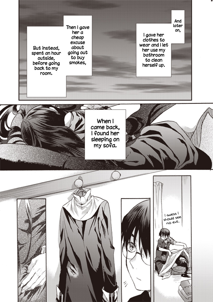 Kara no Kyoukai: The Garden of Sinners Chapter 11 page 19 - Chapter 11: Plot 3 - Remaining Sense of Pain (Ever Cry, Never Life) Part 1