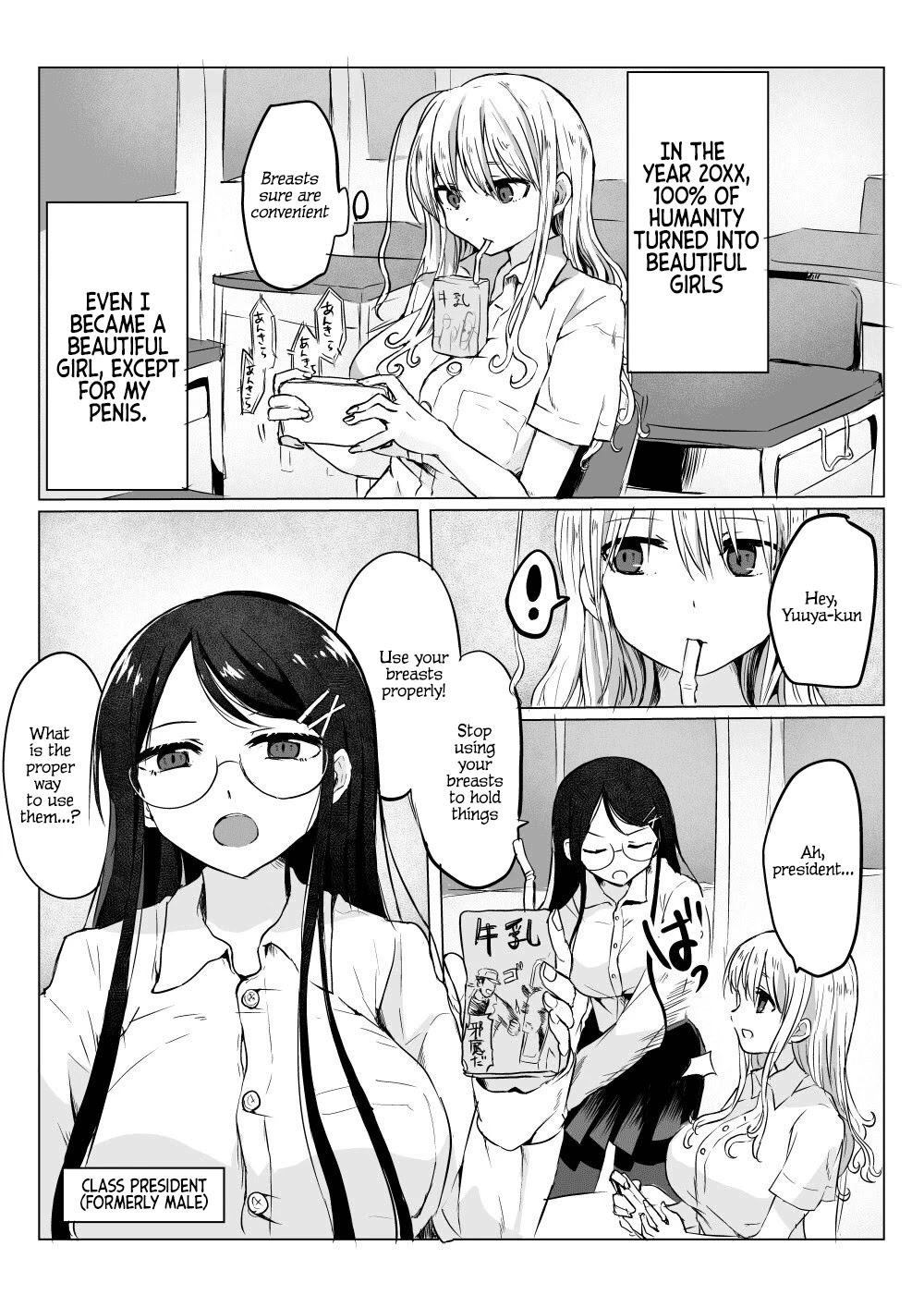 Karada No Ichibu Igai Nyotaika Shita Hanashi Chapter 3 page 1 - Chapter 3