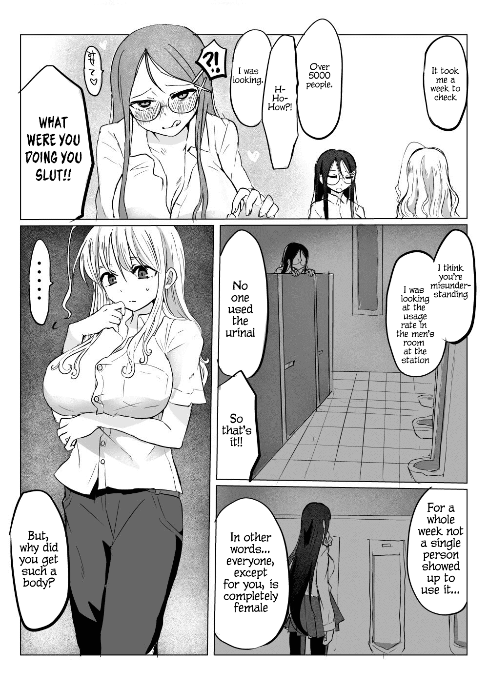 Karada No Ichibu Igai Nyotaika Shita Hanashi Chapter 3 page 3 - Chapter 3