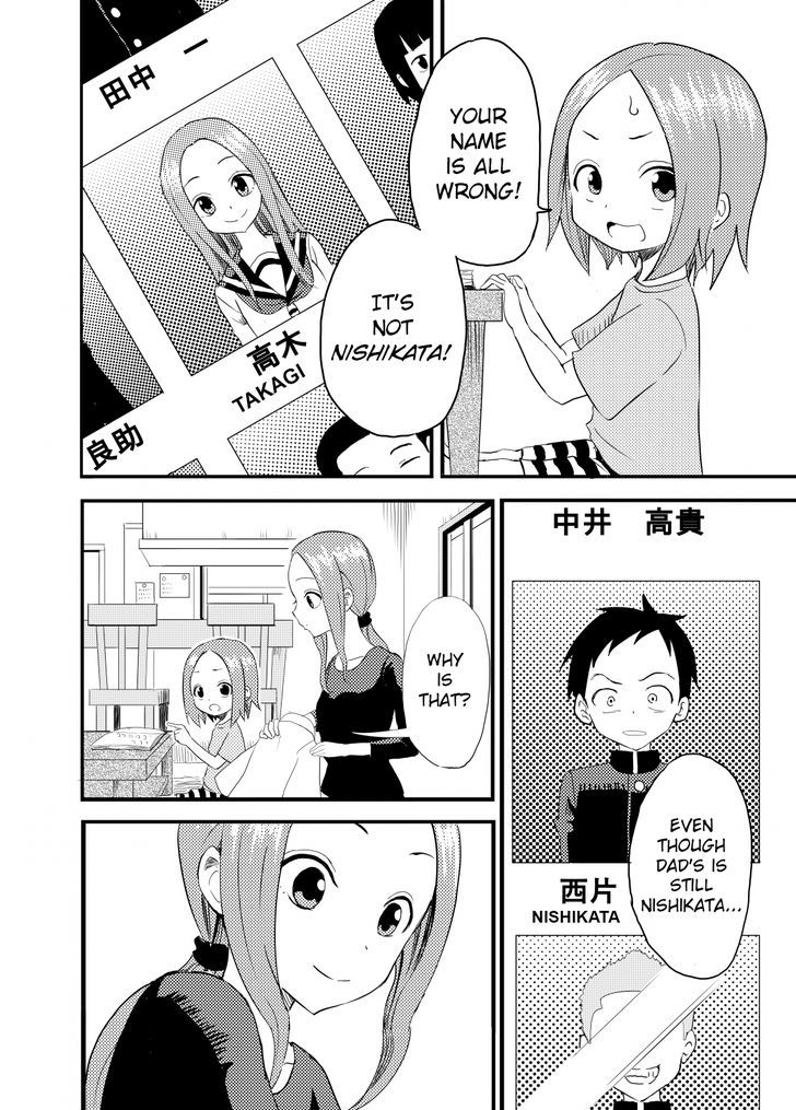 Karakai Jouzu no (Moto) Takagi-san Chapter 1 page 2 - Chapter 1