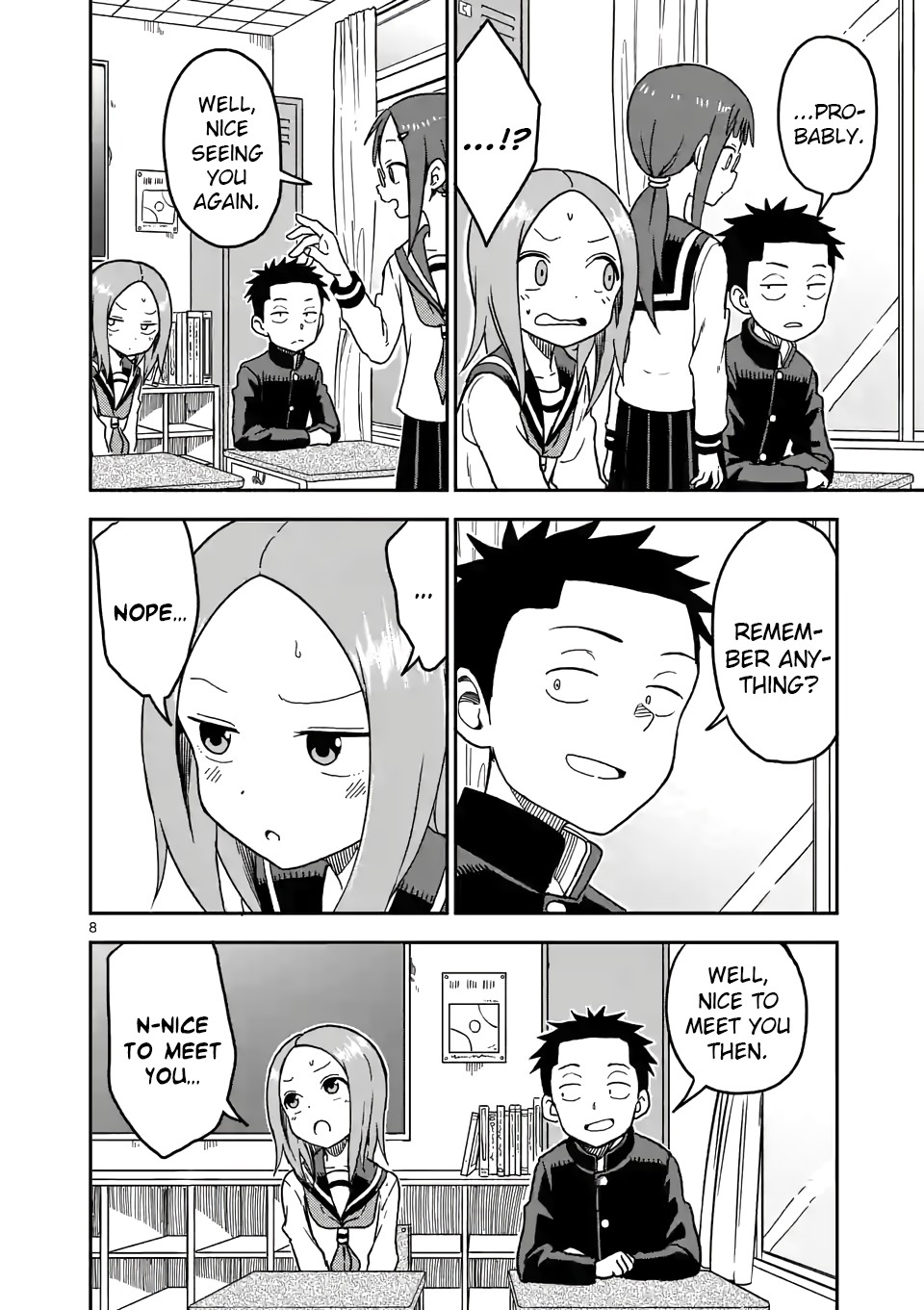 Karakai Jouzu no (Moto) Takagi-san Chapter 100 page 8 - Chapter 100