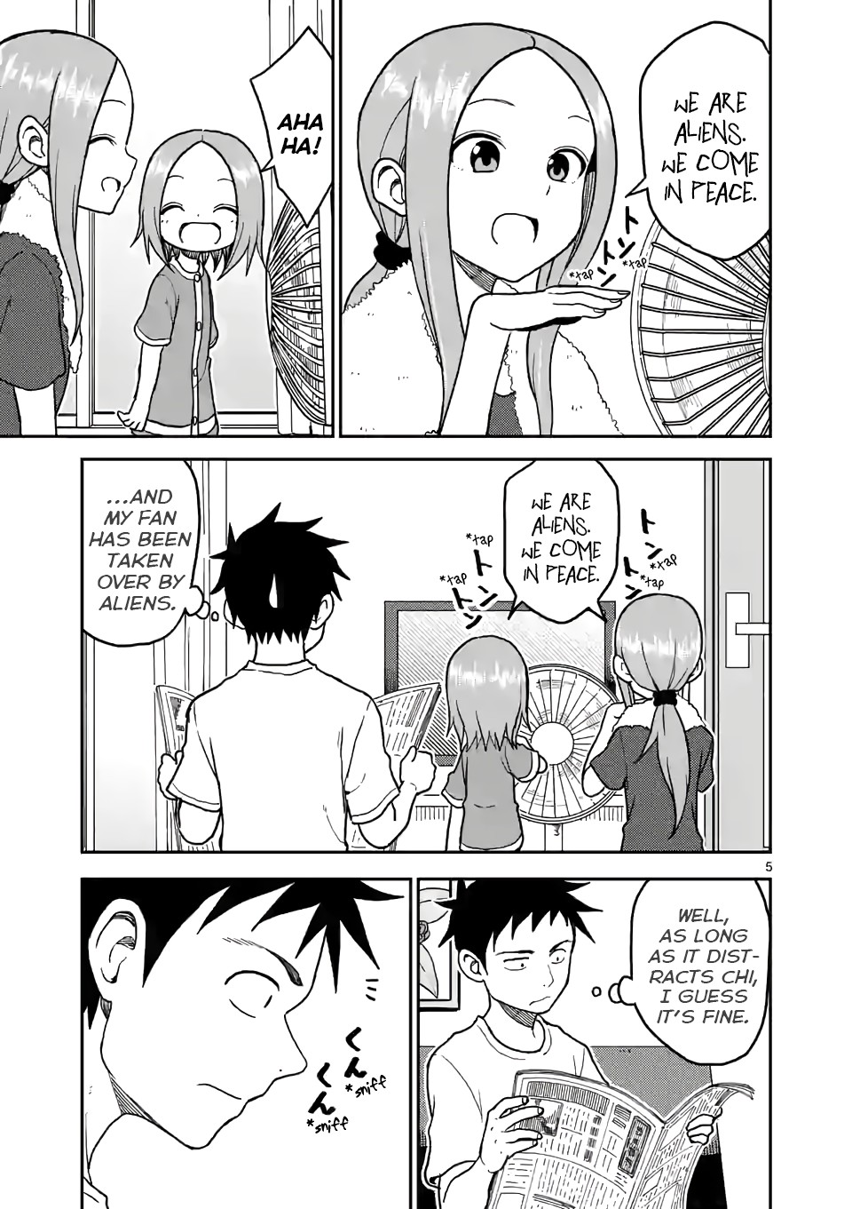 Karakai Jouzu no (Moto) Takagi-san Chapter 104 page 5 - Chapter 104