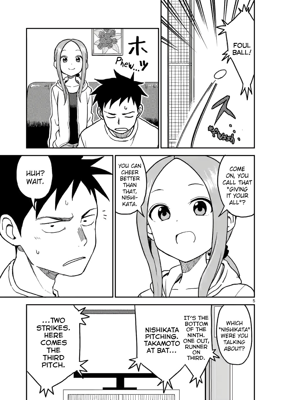 Karakai Jouzu no (Moto) Takagi-san Chapter 109 page 5 - Chapter 109