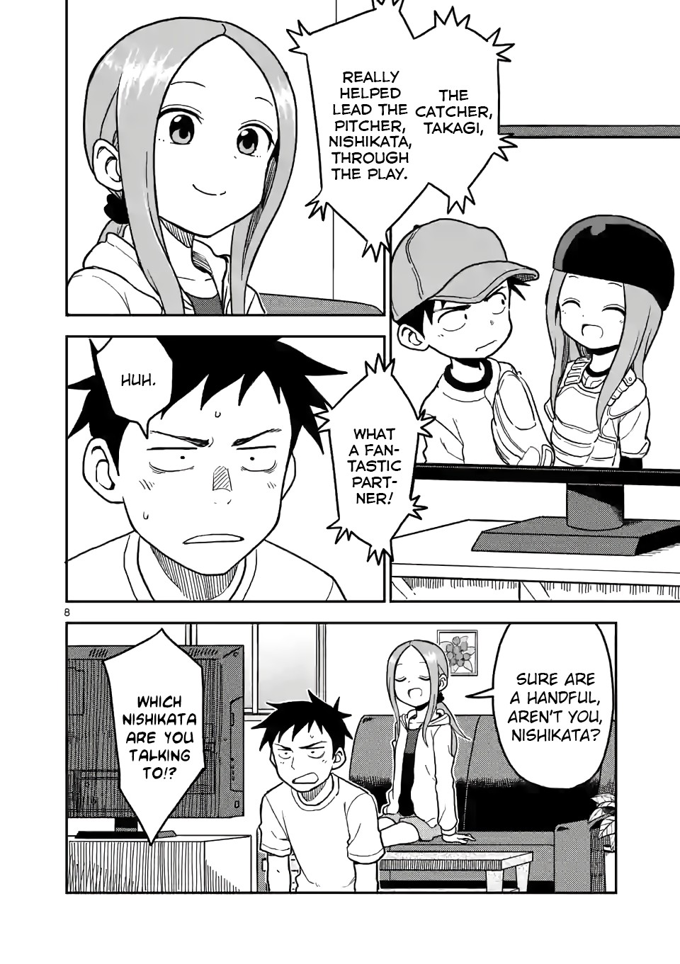 Karakai Jouzu no (Moto) Takagi-san Chapter 109 page 8 - Chapter 109