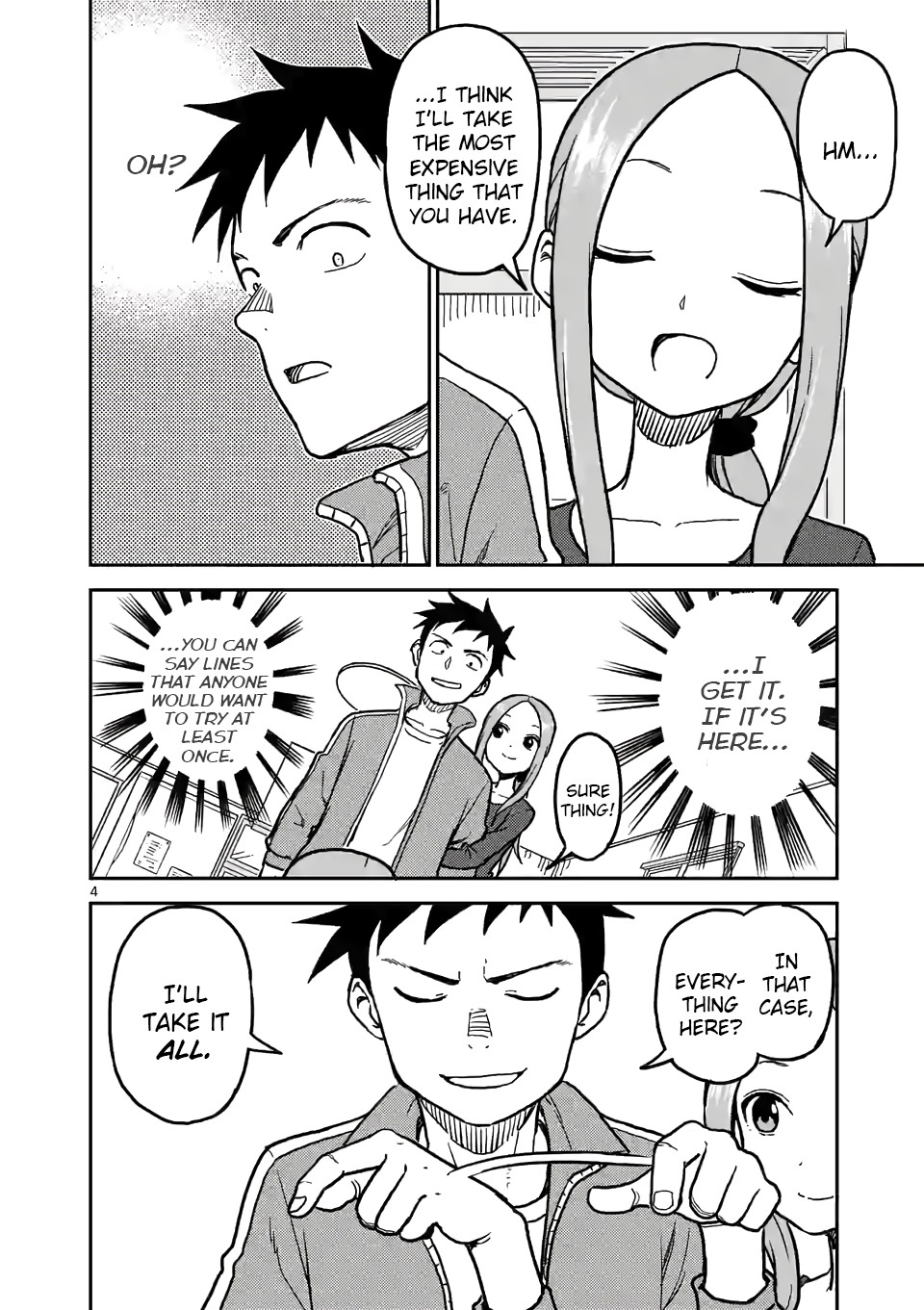 Karakai Jouzu no (Moto) Takagi-san Chapter 111 page 4 - Chapter 111