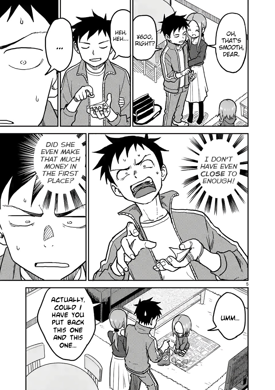 Karakai Jouzu no (Moto) Takagi-san Chapter 111 page 5 - Chapter 111