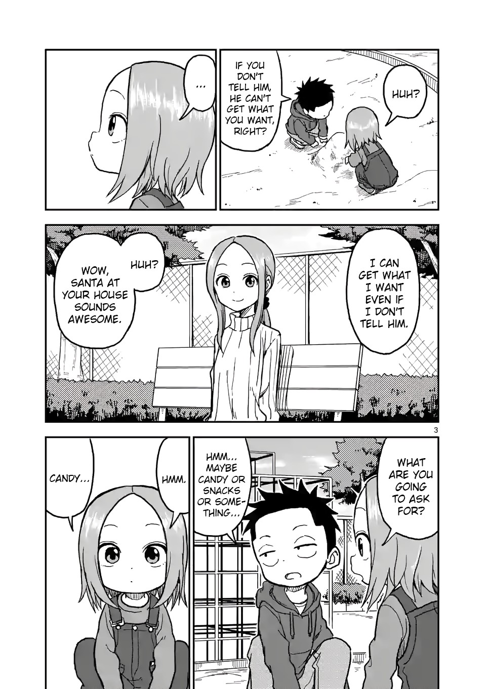 Karakai Jouzu no (Moto) Takagi-san Chapter 116 page 3 - Chapter 116