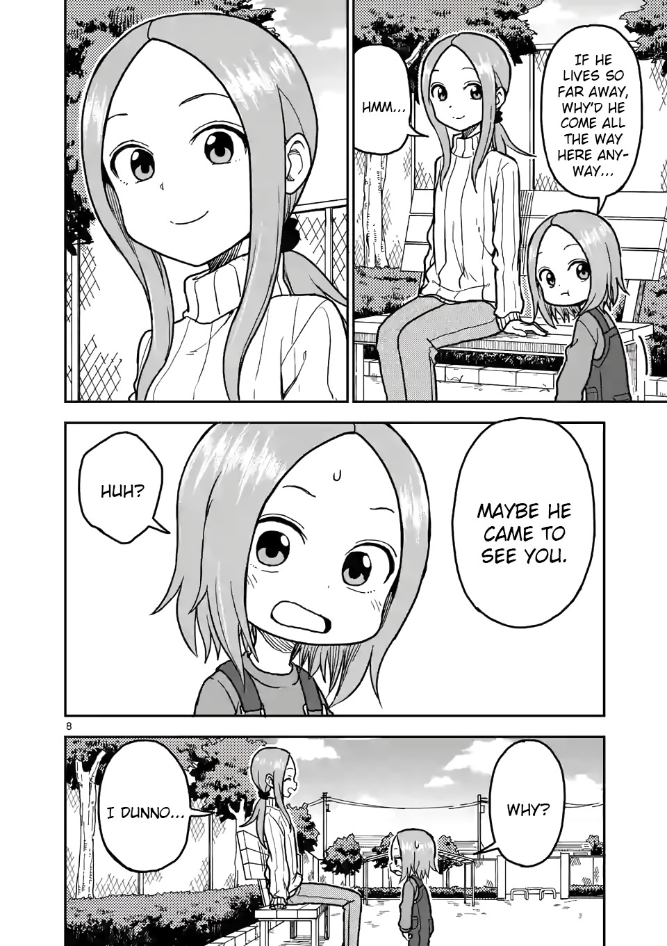 Karakai Jouzu no (Moto) Takagi-san Chapter 116 page 8 - Chapter 116