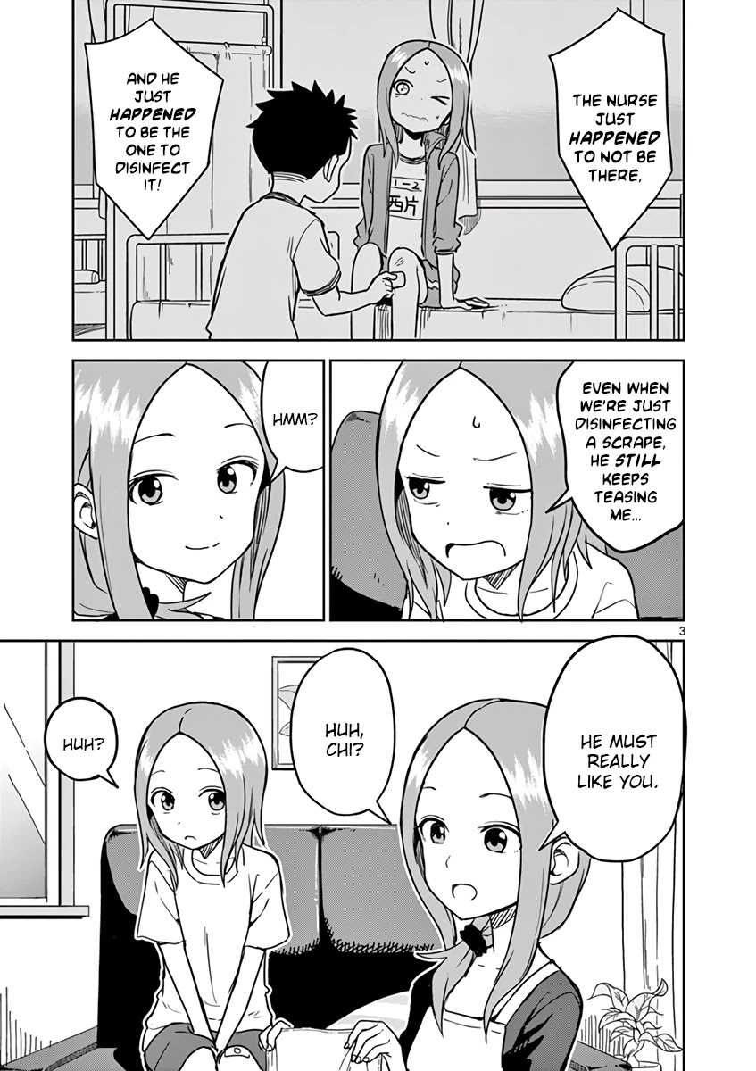 Karakai Jouzu no (Moto) Takagi-san Chapter 117.5 page 3 - Chapter 117.5: Volume 9 Omake Chapter