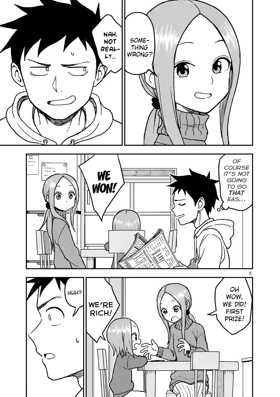 Karakai Jouzu no (Moto) Takagi-san Chapter 119 page 5 - Chapter 119