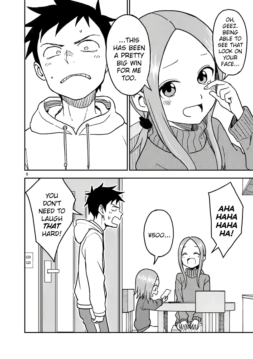 Karakai Jouzu no (Moto) Takagi-san Chapter 119 page 8 - Chapter 119