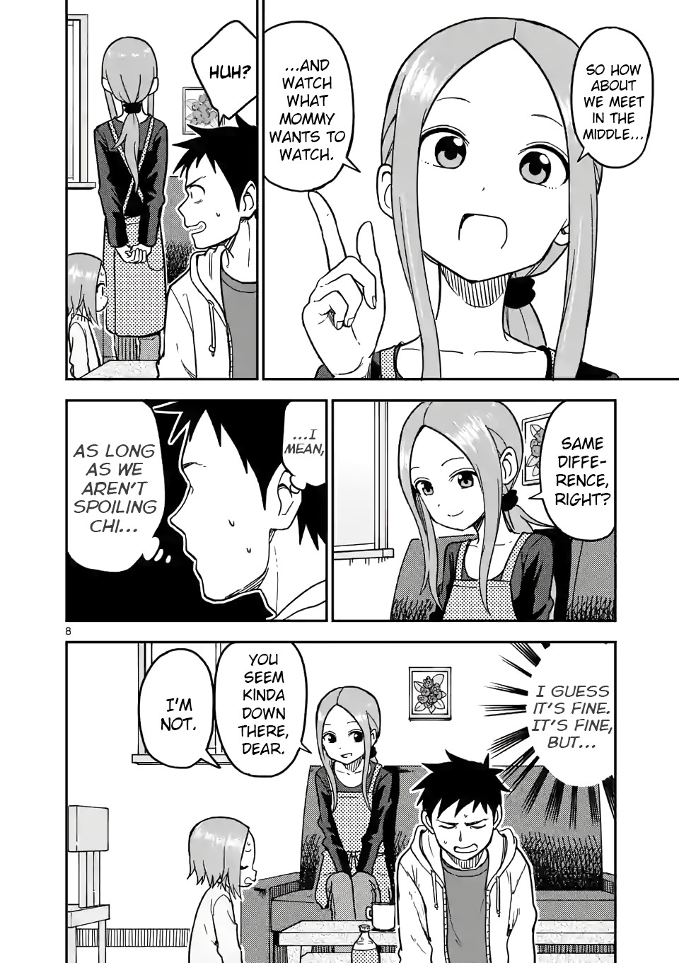 Karakai Jouzu no (Moto) Takagi-san Chapter 126 page 8 - Chapter 126