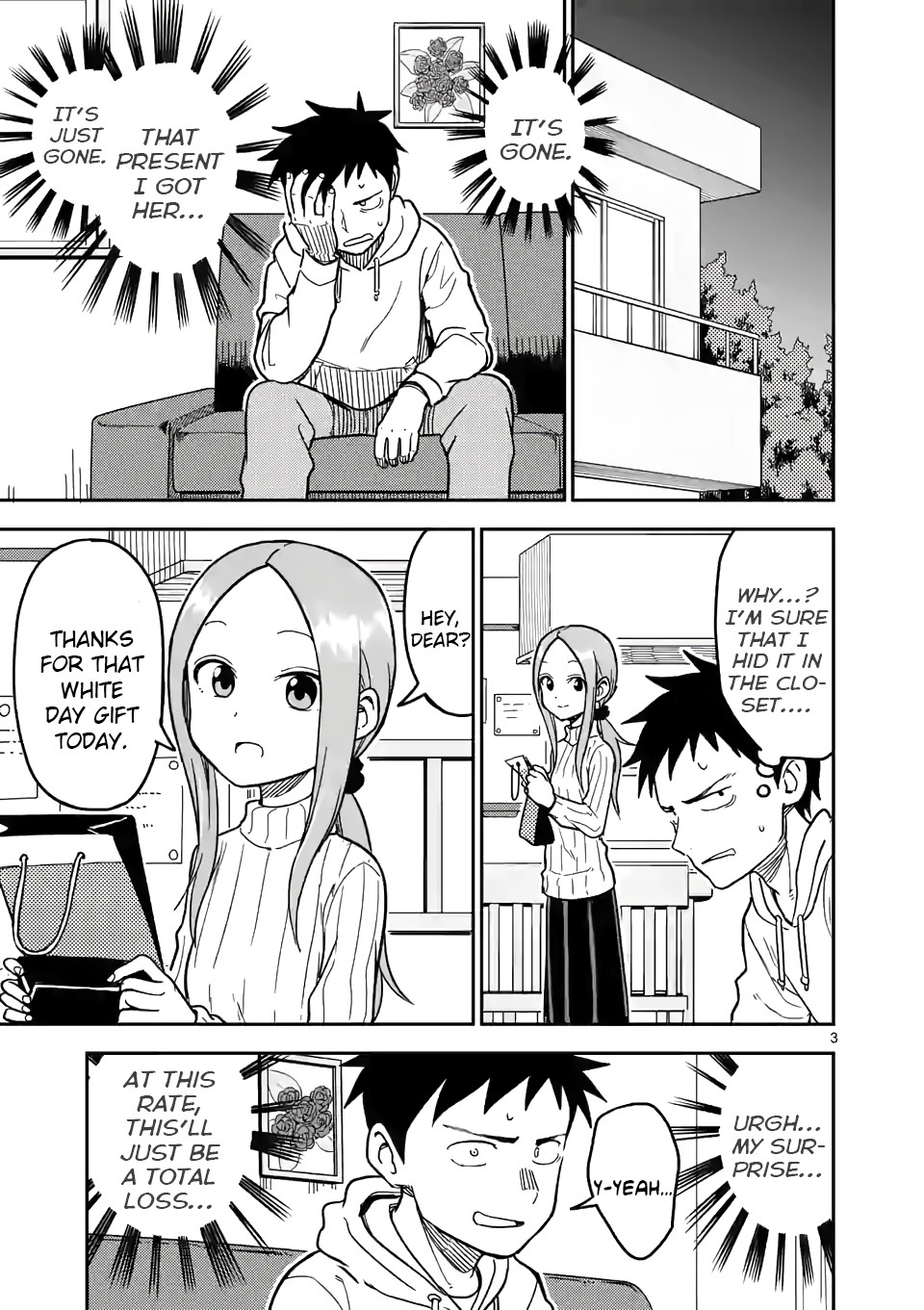 Karakai Jouzu no (Moto) Takagi-san Chapter 127 page 3 - Chapter 127