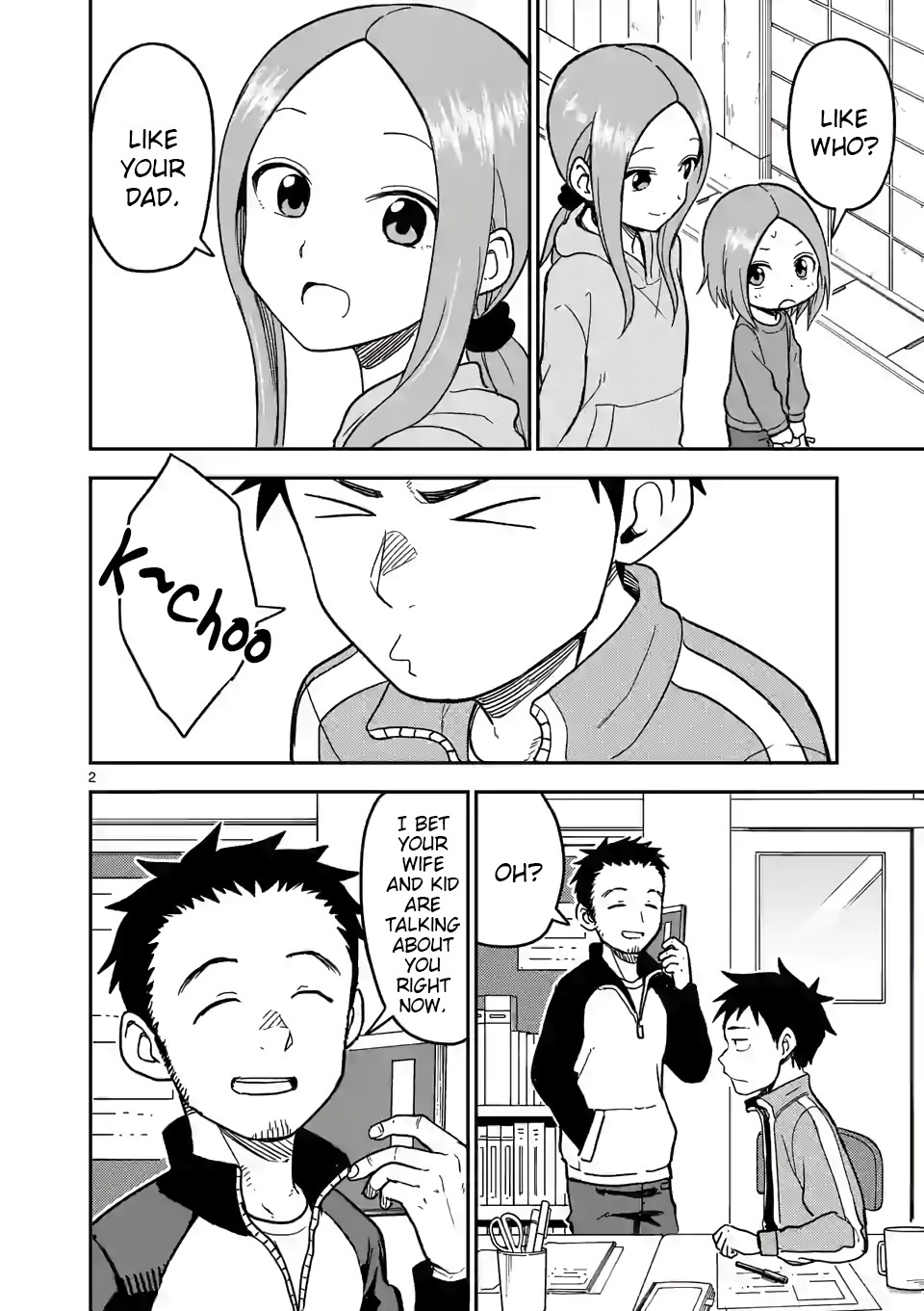 Karakai Jouzu no (Moto) Takagi-san Chapter 129 page 2 - Chapter 129