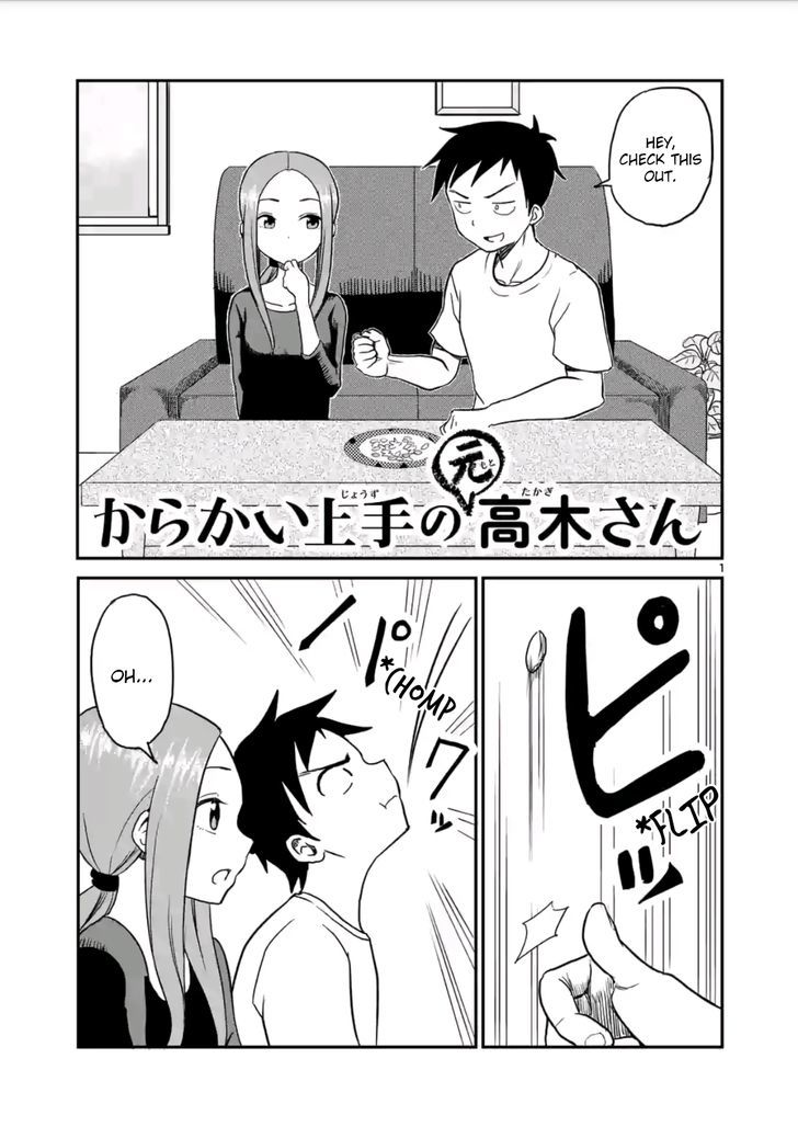 Karakai Jouzu no (Moto) Takagi-san Chapter 13 page 1 - Chapter 13