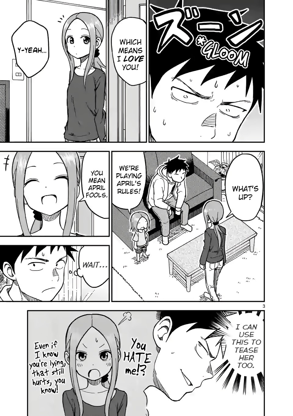 Karakai Jouzu no (Moto) Takagi-san Chapter 130 page 3 - Chapter 130