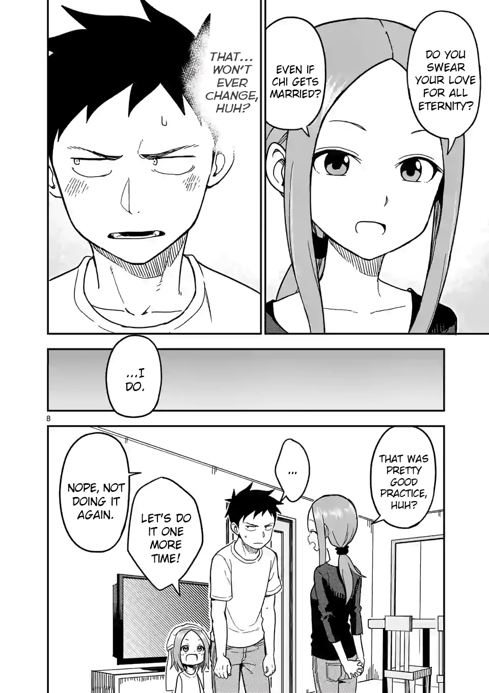 Karakai Jouzu no (Moto) Takagi-san Chapter 139 page 8 - Chapter 139