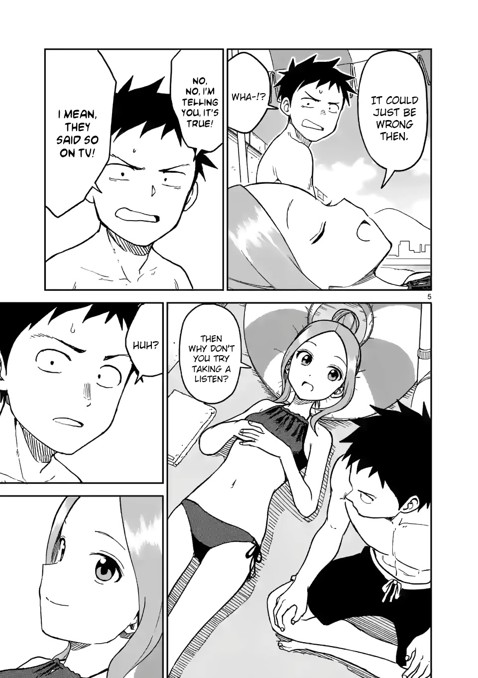 Karakai Jouzu no (Moto) Takagi-san Chapter 150 page 5 - Chapter 150