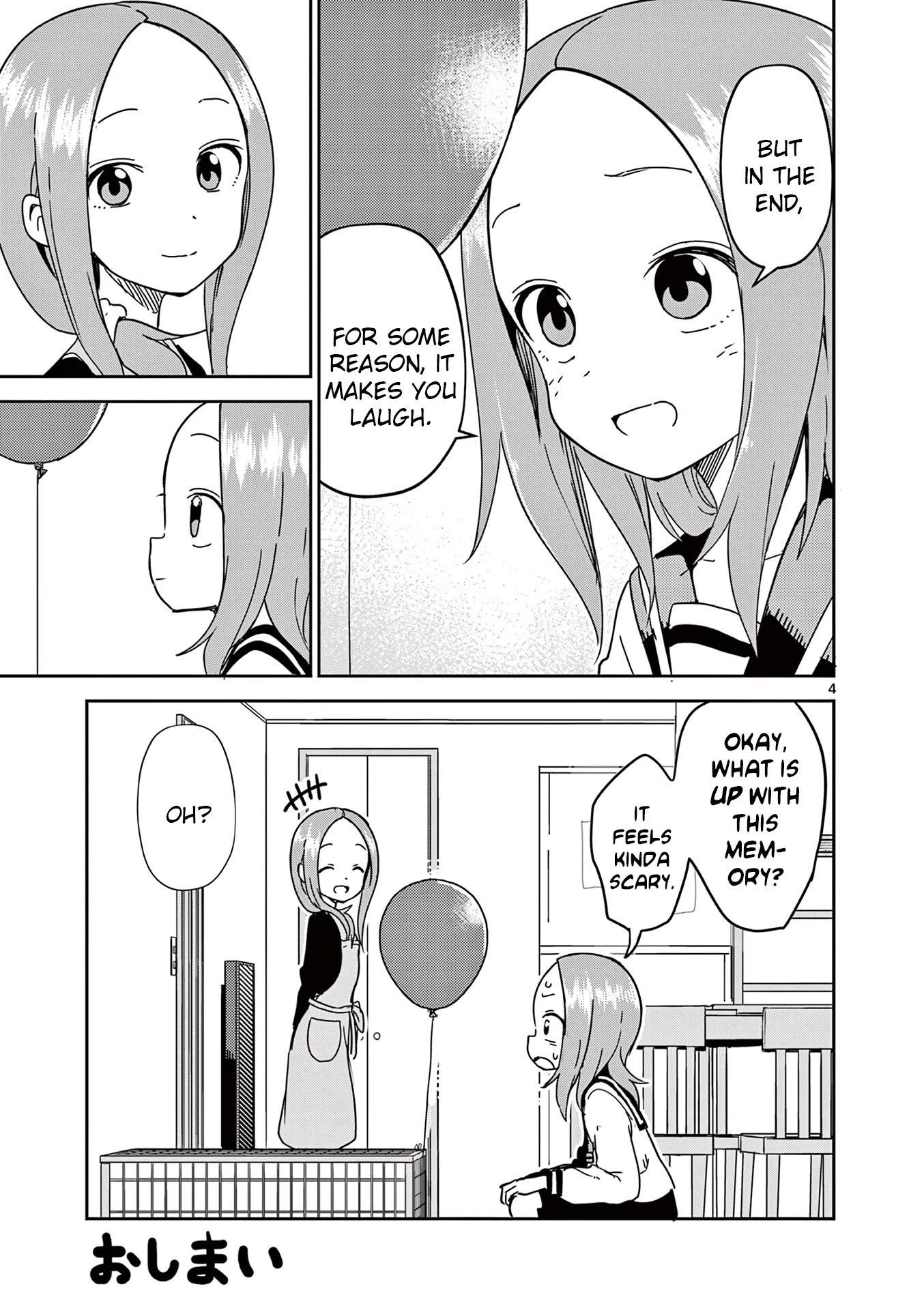 Karakai Jouzu no (Moto) Takagi-san Chapter 155.5 page 4 - Chapter 155.5: Volume 12 Omake Chapter