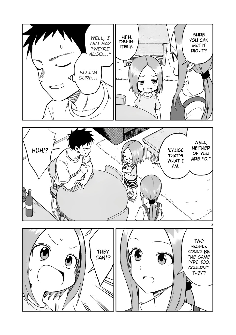 Karakai Jouzu no (Moto) Takagi-san Chapter 155 page 3 - Chapter 155