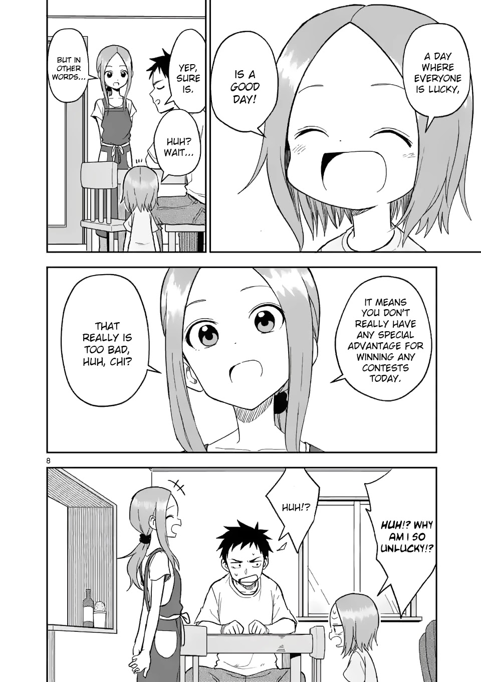 Karakai Jouzu no (Moto) Takagi-san Chapter 155 page 8 - Chapter 155