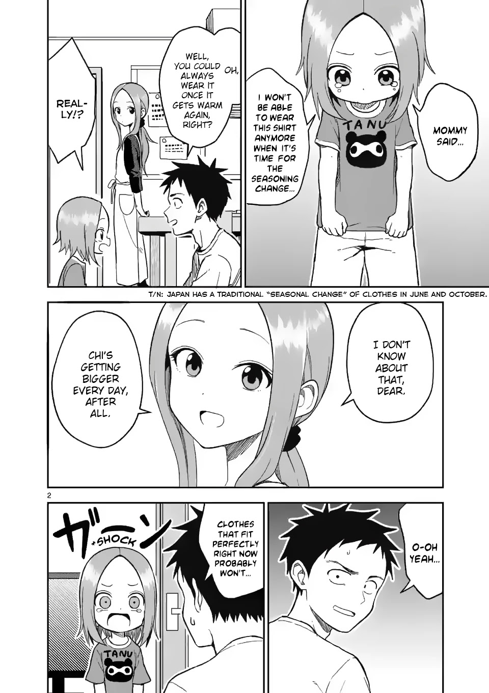 Karakai Jouzu no (Moto) Takagi-san Chapter 156 page 2 - Chapter 156