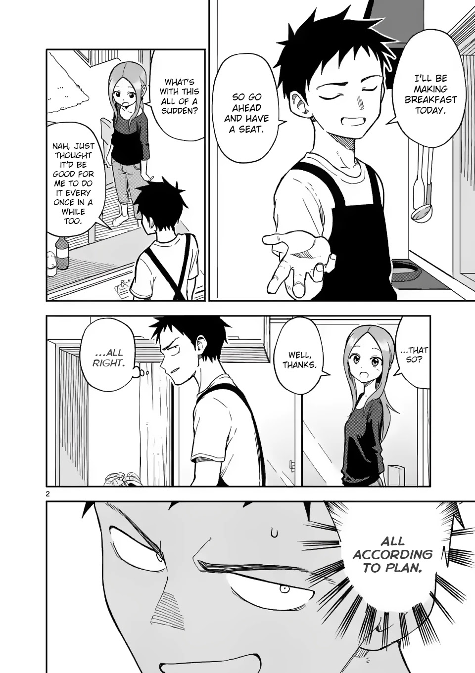 Karakai Jouzu no (Moto) Takagi-san Chapter 158 page 2 - Chapter 158