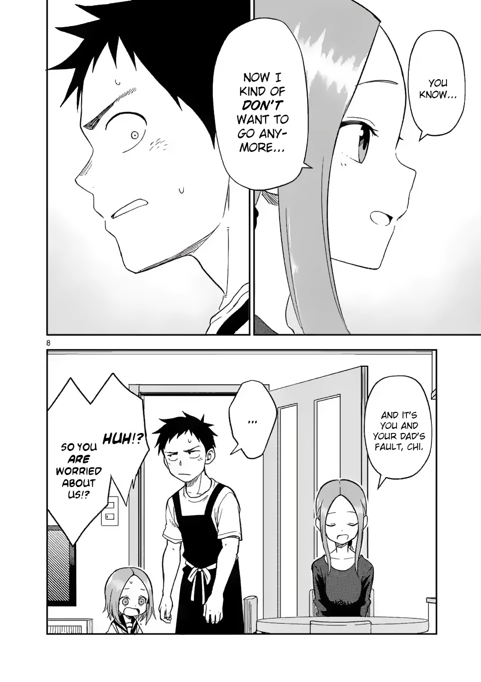Karakai Jouzu no (Moto) Takagi-san Chapter 158 page 8 - Chapter 158