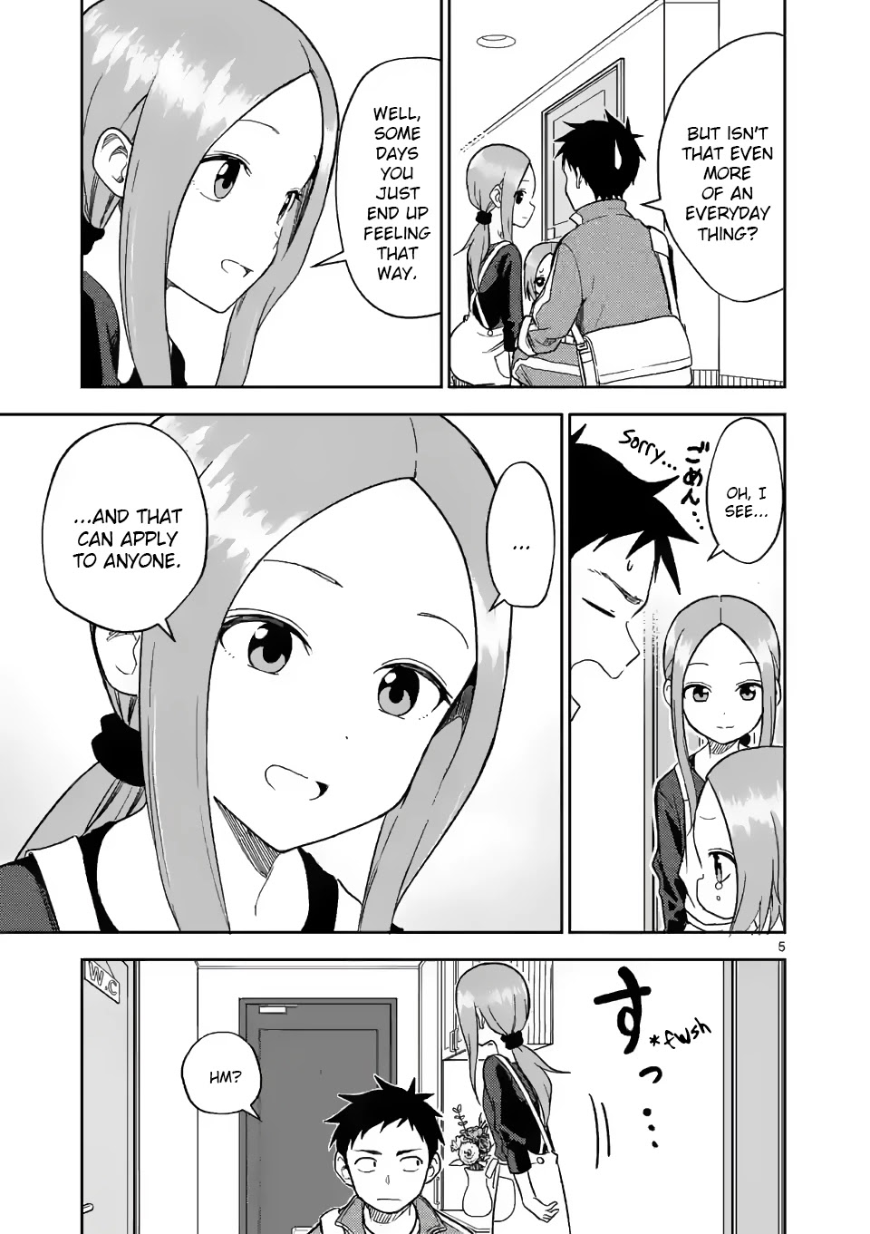 Karakai Jouzu no (Moto) Takagi-san Chapter 159 page 5 - Chapter 159