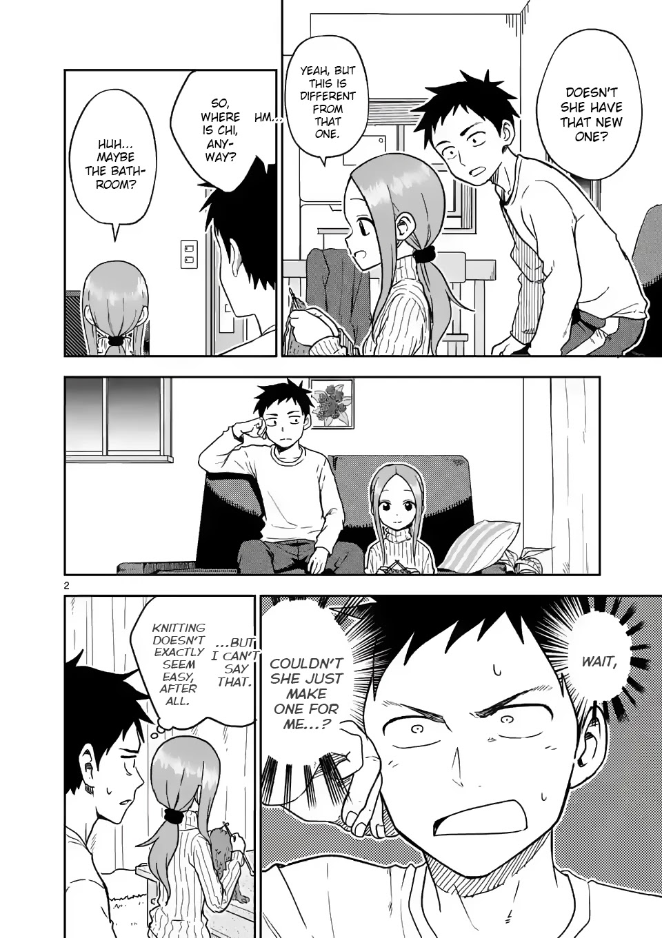 Karakai Jouzu no (Moto) Takagi-san Chapter 164 page 2 - Chapter 164