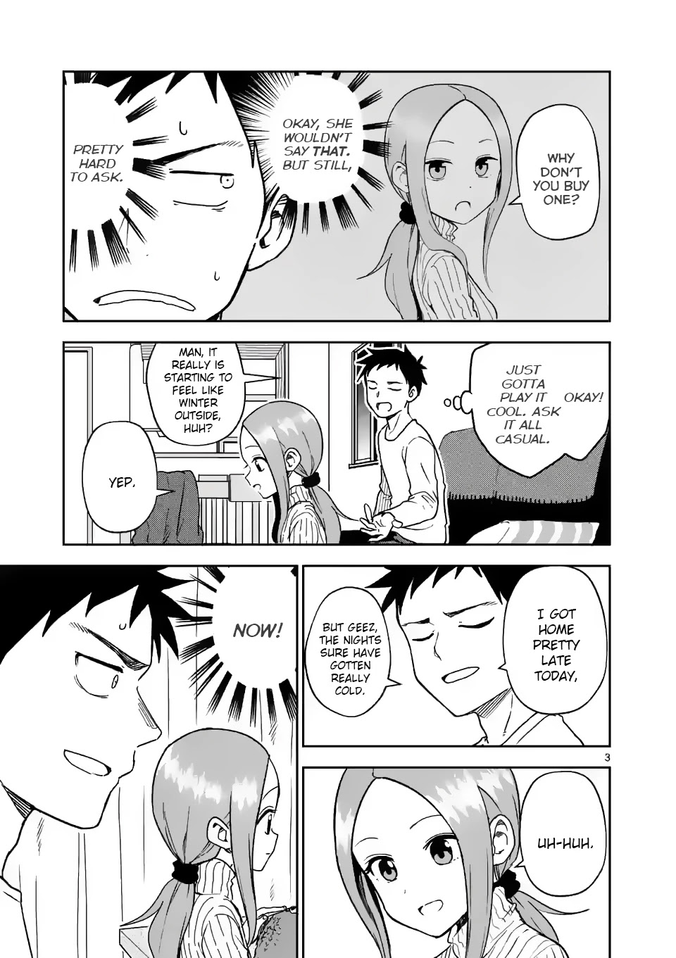 Karakai Jouzu no (Moto) Takagi-san Chapter 164 page 3 - Chapter 164