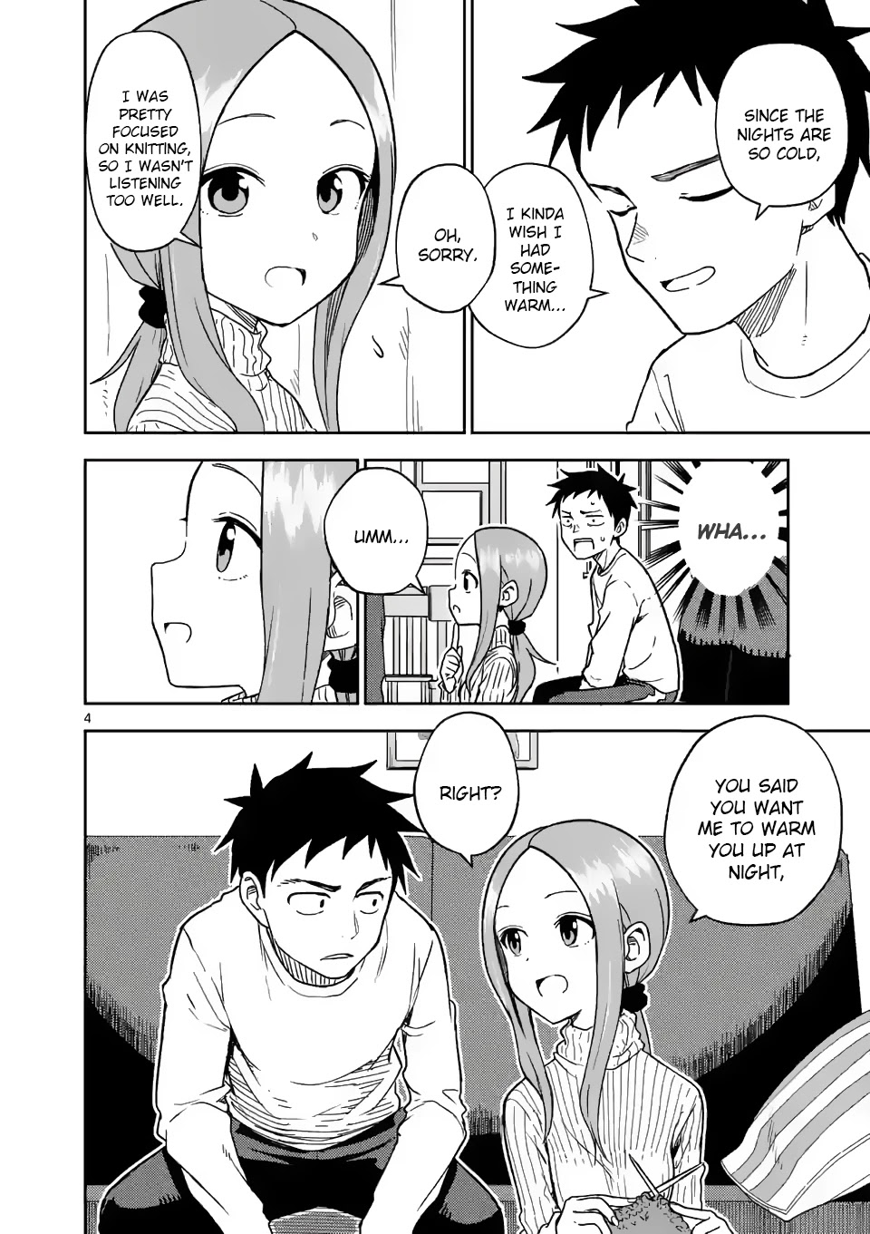 Karakai Jouzu no (Moto) Takagi-san Chapter 164 page 4 - Chapter 164