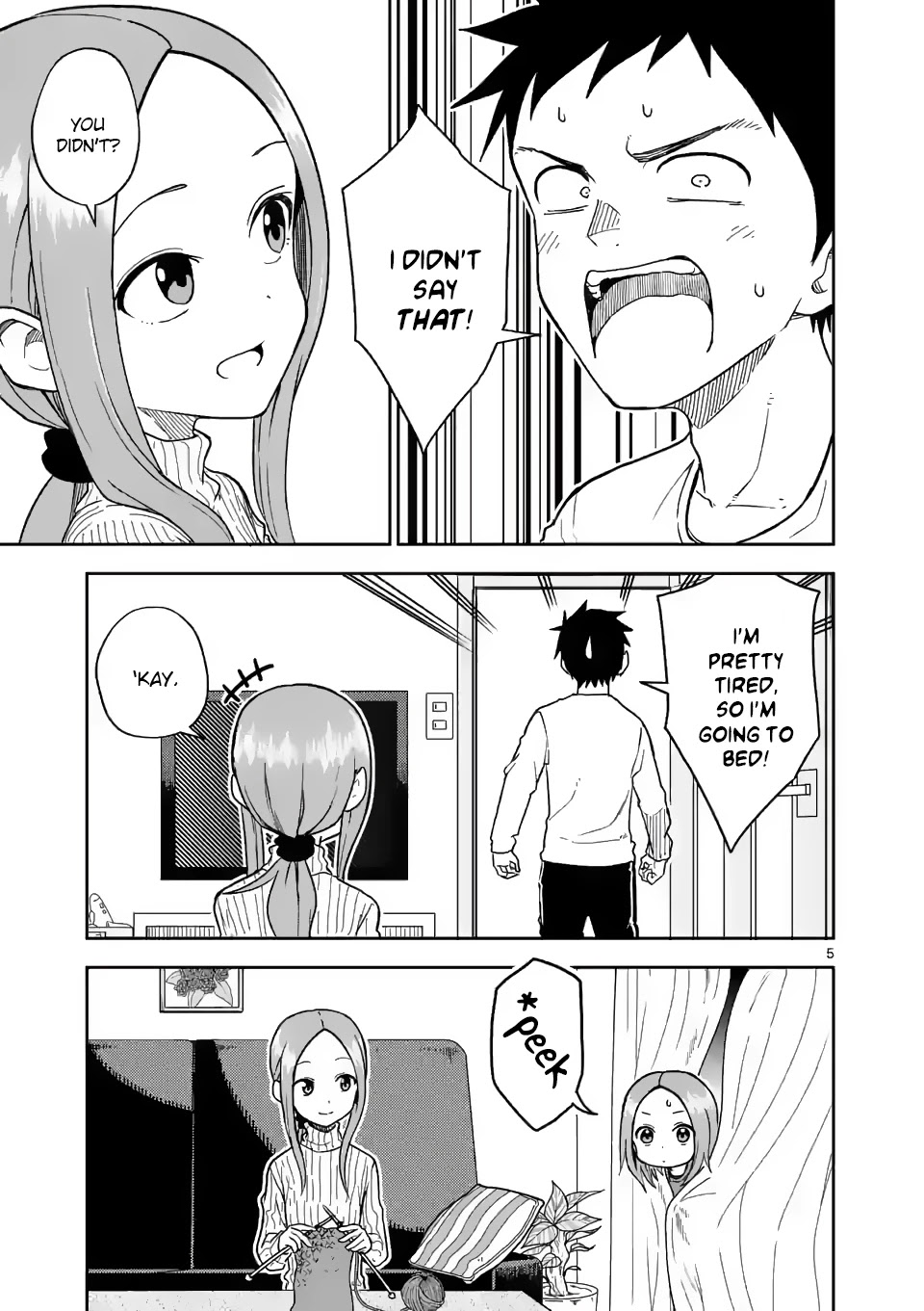 Karakai Jouzu no (Moto) Takagi-san Chapter 164 page 5 - Chapter 164