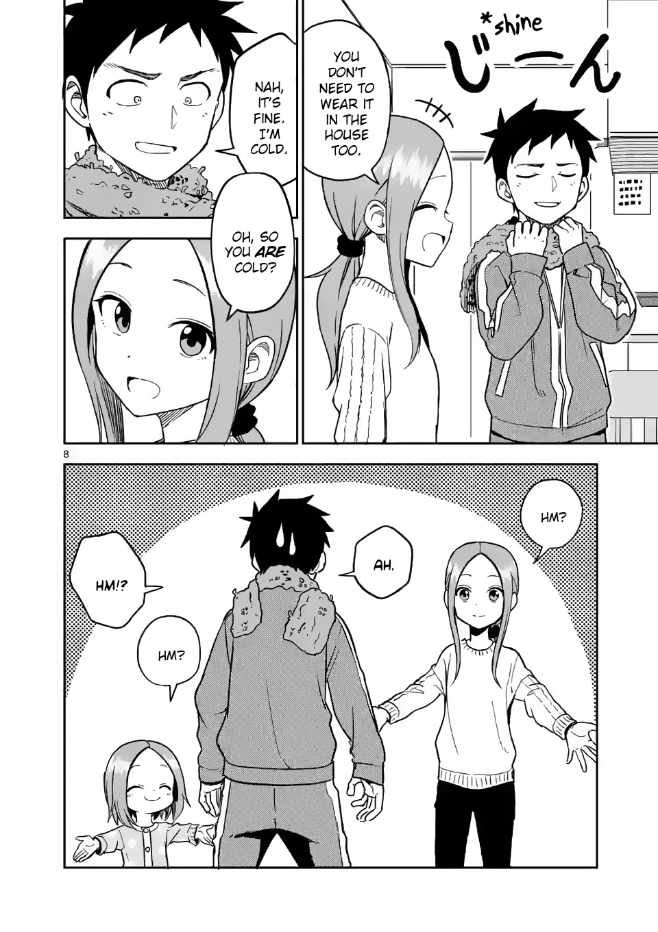 Karakai Jouzu no (Moto) Takagi-san Chapter 165 page 8 - Chapter 165